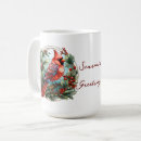 Search for red holly berries mugs Bird