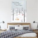 Search for deer in snow canvas prints Nature