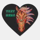 Search for heart horse stickers Red