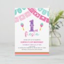 Search for fiesta 1st birthday invitations Papel picado