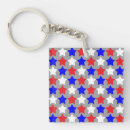 Search for and red star key rings America