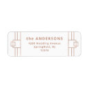 Search for faux rose gold return address labels Classic