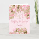 Search for balloons pink birthday cards Glitter