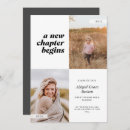 Search for then and now graduation invitations Black and white
