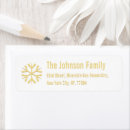 Search for gold snowflake return address labels Script