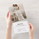 Search for fancy initial postcards Modern monogrammed folded marriage