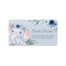 Search for blue elephant return address labels Safari