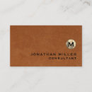 Search for brown monogram business cards Classy elegant