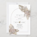 Search for dried florals baby shower invitations Bohemian