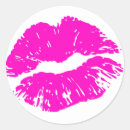 Search for hot pink lips stickers Kiss