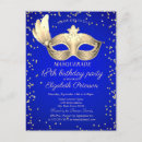 Search for royal blue 18th birthday invitations Gold