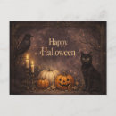 Search for gothic cat postcards Halloween