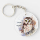Search for love owls key rings Wildlife
