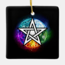 Search for wicca christmas tree decorations Pentacle
