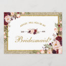 Search for floral bridesmaid cards Be my bridesmaid