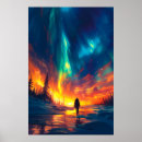 Search for northern lights posters Colorful