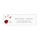 Search for flower design return address labels Modern