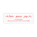 Search for peace return address labels Peace love joy