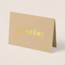 Search for in spanish thank you cards Gold
