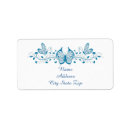 Search for filigree return address labels Blue