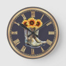 Search for cowboy boot clocks Rustic