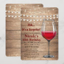 Search for rustic surprise party invitations Wood