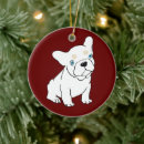 Search for bulldog christmas tree decorations French bulldog puppy