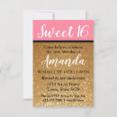 Search for pink and gold sweet 16 invitations Sweet sixteen birthday
