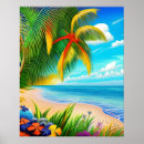 Search for beach scenes posters Palm trees