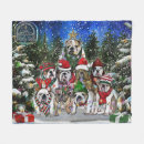Search for bulldog christmas blankets Xmas tree