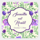 Search for purple and green wedding stickers Flowers