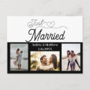Search for just married postcards Modern casual script typography