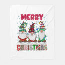 Search for christmas gnome blankets Santa claus