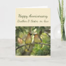 Search for sister and brother in law anniversary cards Birds