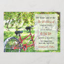 Search for tandem bicycle wedding invitations Red