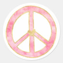 Search for heart peace sign stickers Pink
