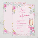 Search for petals and prosecco bridal shower invitations Calligraphy script