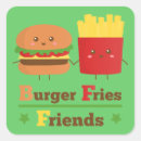 Search for burger and fries stickers Kawaii