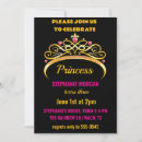 Search for cinderella invitations Princess gold crown