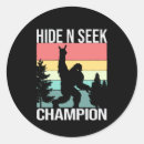 Search for hide and seek stickers Bigfoot