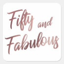 Search for modern rose gold stickers 50 and fabulous