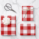 Search for red and white gingham wrapping paper Pattern