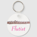 Search for flute player key rings Music
