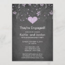 Search for purple flowers engagement party invitations Floral