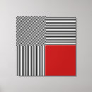 Search for black and red canvas prints Stripes