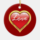 Search for red heart christmas tree decorations Birthday