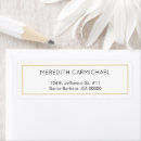 Search for gold border return address labels White