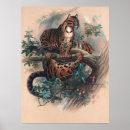 Search for antique tiger illustration posters Leopard