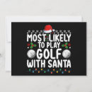 Search for golf christmas invitations Xmas