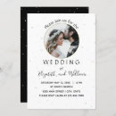 Search for circle wedding invitations Black and white